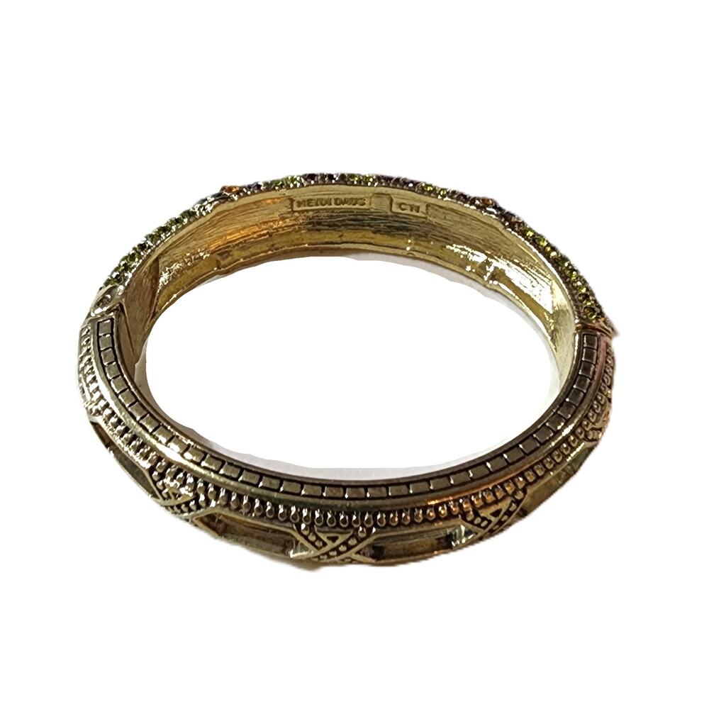 Heidi Daus Triple Play X-Ceptional Crystal Dome Bangle Bracelet - Picture 7 of 13